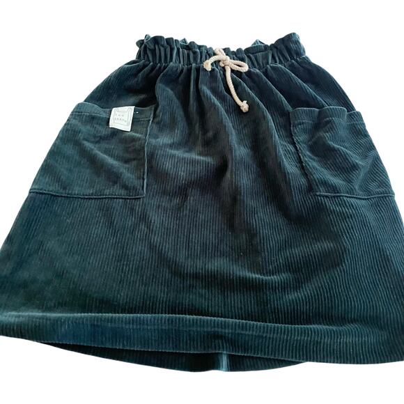 Zara girls green corduroy suspender midi skirt size 13-14 - Picture 7 of 11